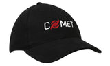 Comet Heavy Cotton Cap - Black