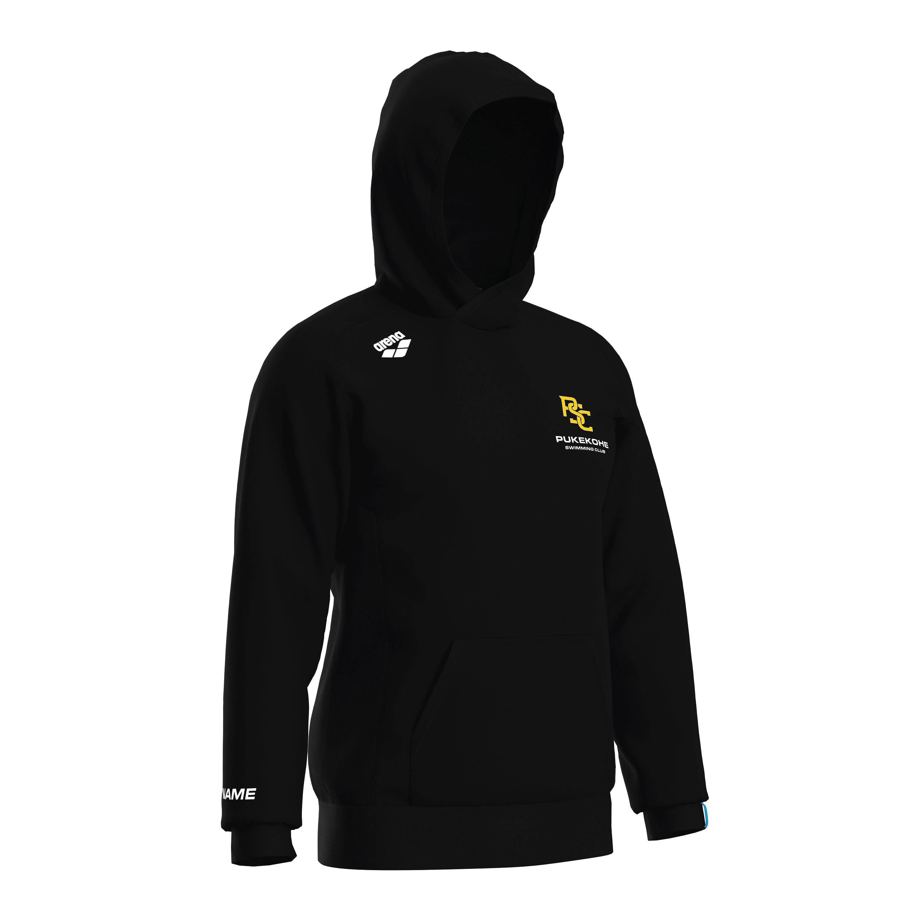 Pukekohe Unisex Hooded Panel Sweatshirt - Black
