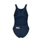 Dive NZ Girls Solid Team Swim Tech Swimsuit