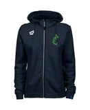 Te Arawa Women's Hooded Panel Jacket - Navy