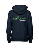Te Arawa Women's Hooded Panel Jacket - Navy