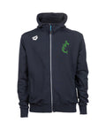 Te Arawa Unisex Hooded Panel Jacket - Navy