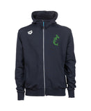 Te Arawa Unisex Hooded Panel Jacket - Navy