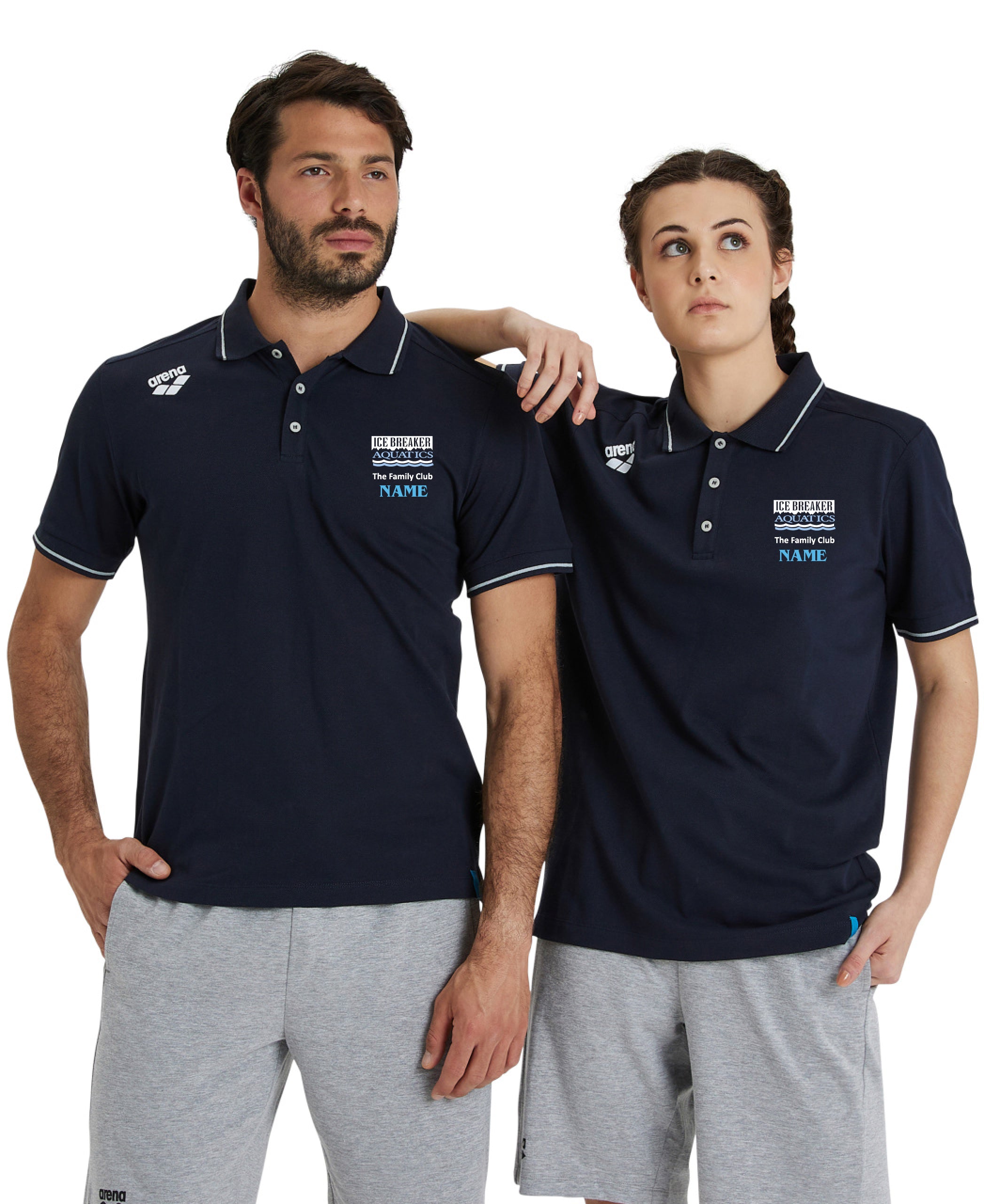 Ice Breaker Aquatics Unisex Cotton Polo Shirt Solid - Supporter
