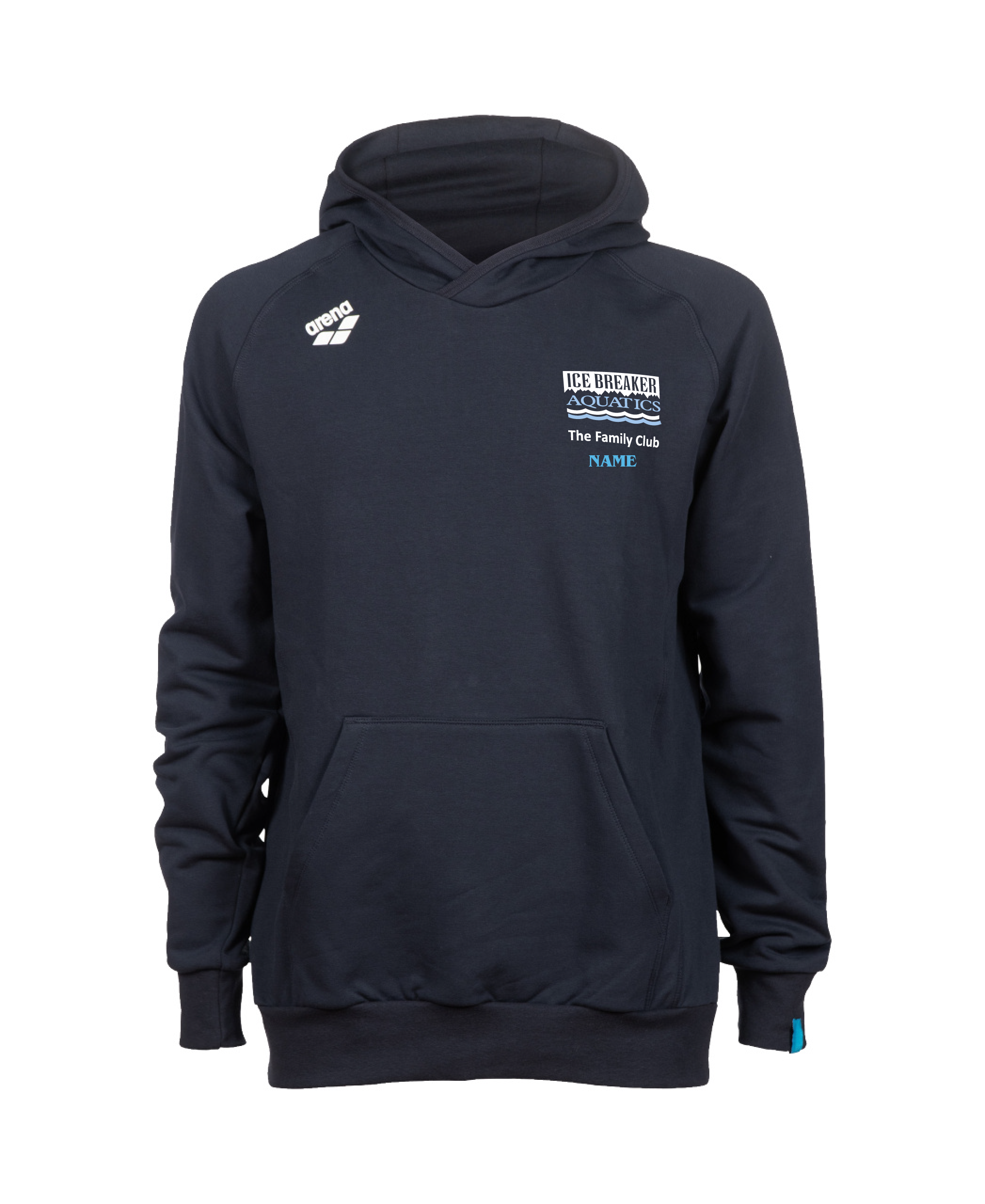Ice Breaker Aquatics Team Hooded Panel Sweatshirt - Navy