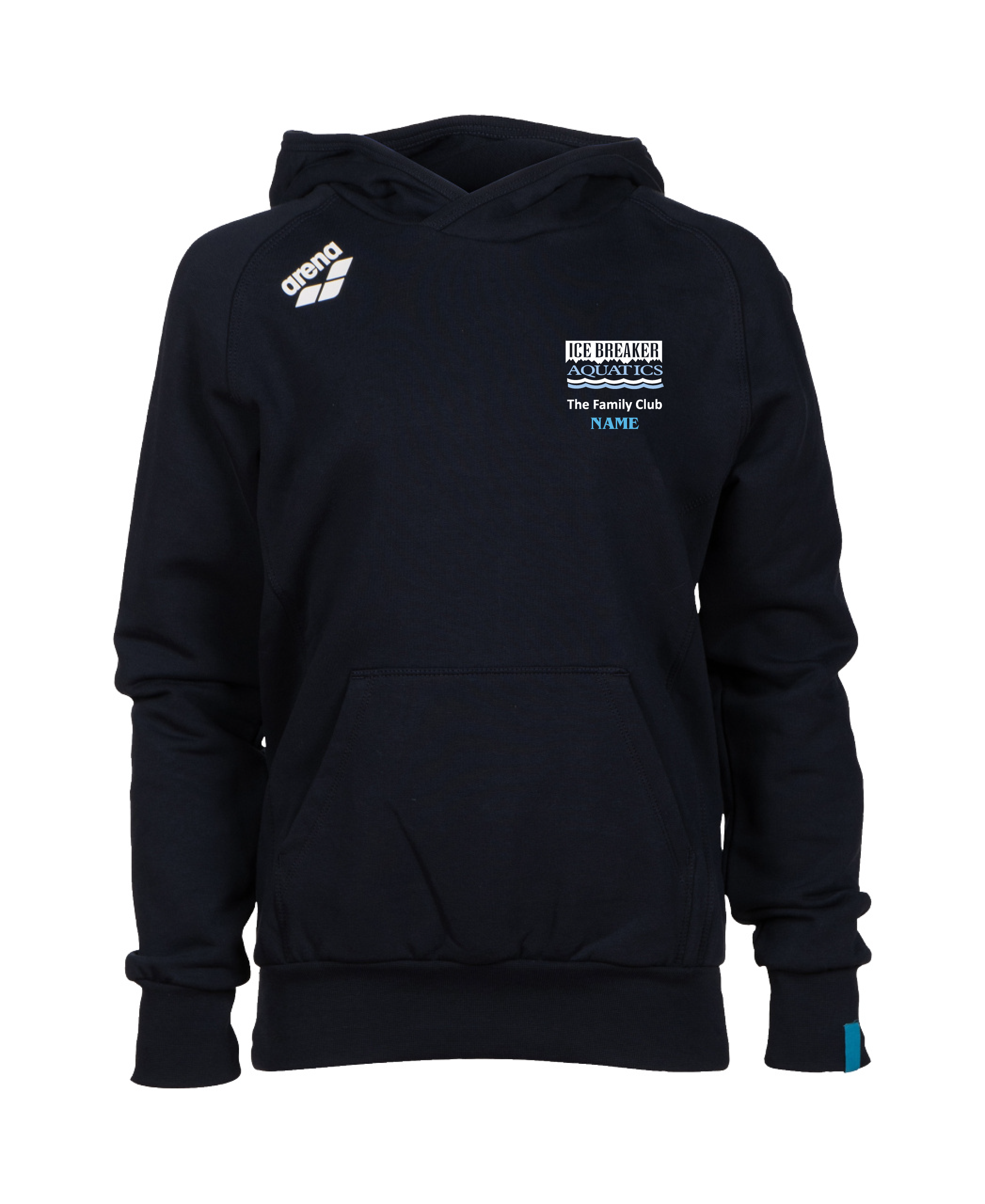Ice Breaker Aquatics Jr Hooded Sweatshirt - Navy
