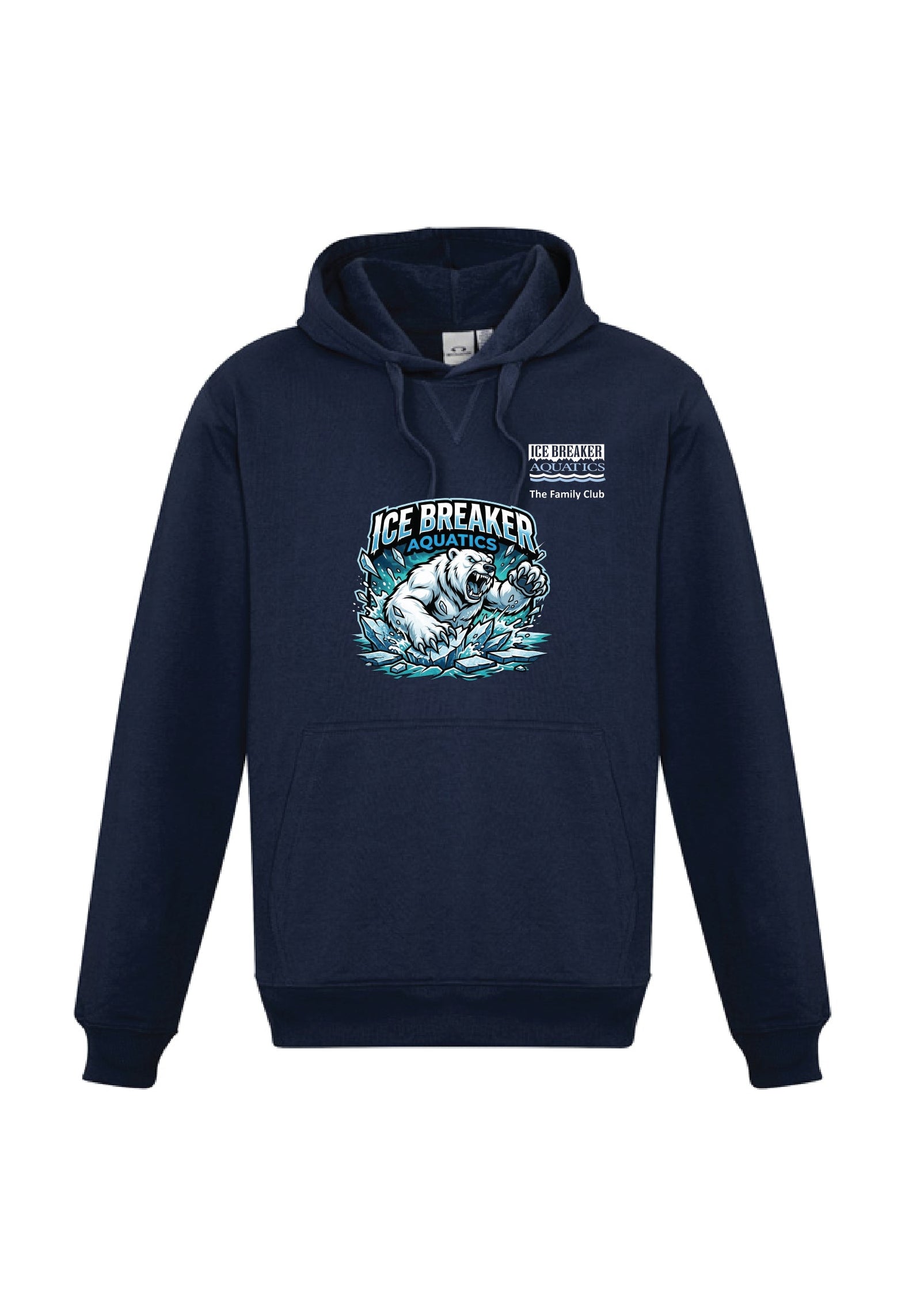 Ice Breaker Aquatics Unisex Team Hoodie - Navy