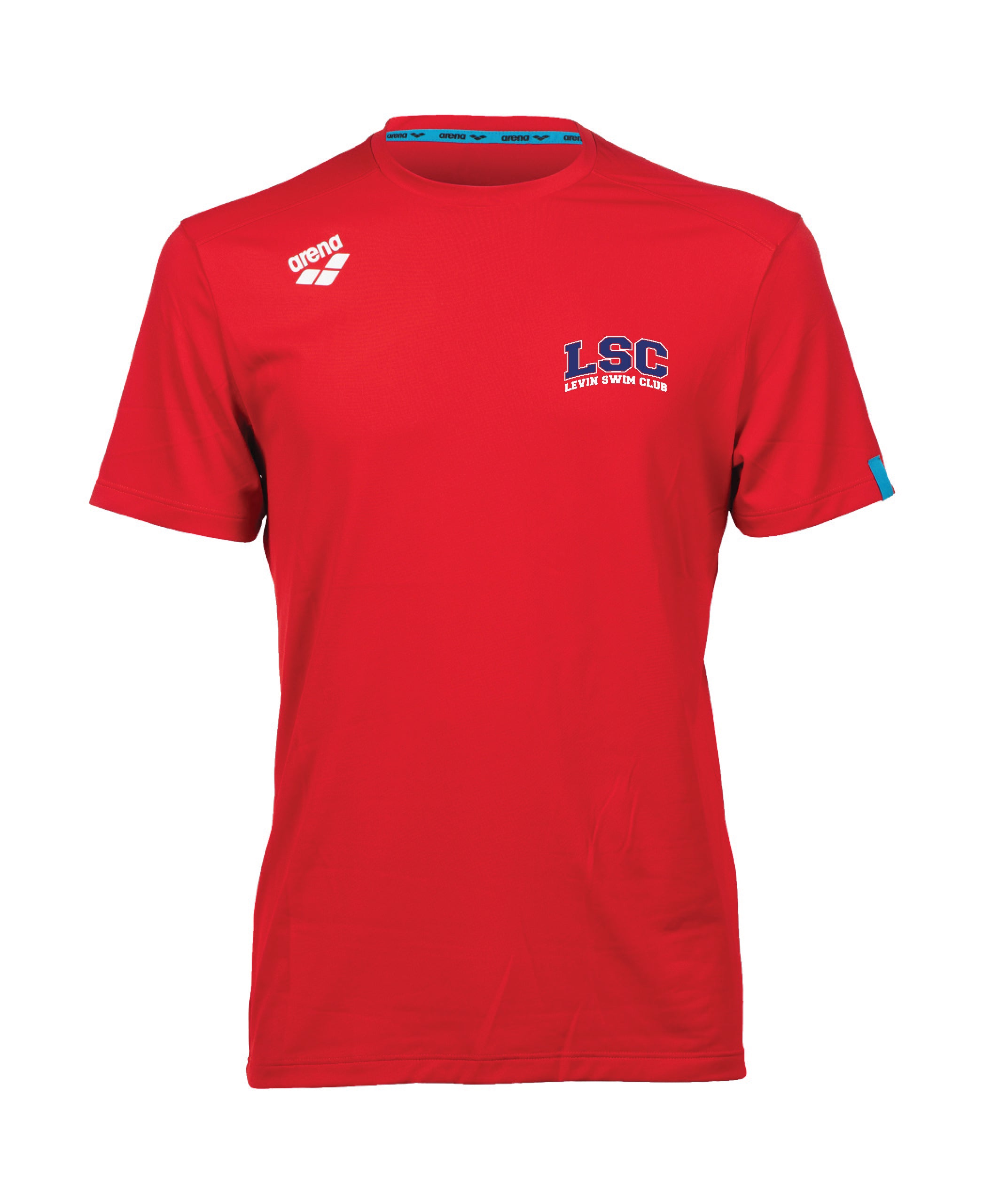 Levin Swimming Club Unisex Team T-Shirt Solid - Red