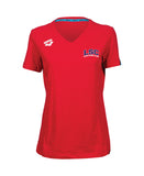 Levin Swimming Club Women's Panel T-Shirt - Red