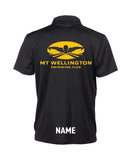 Mt Wellington Unisex Solid Polo - Black