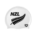 Arena Classic Silicone NZL Cap - White