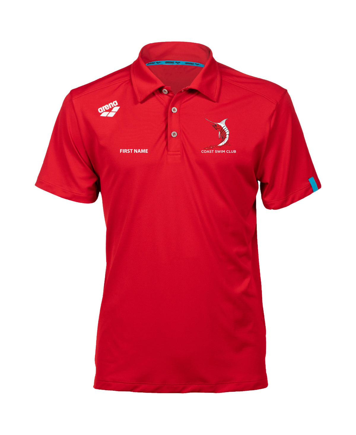 Coast Unisex National Team Solid Polo (NZ Short Course Champs)
