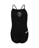 North Beach Solid Girl's Team Challenge Swimsuit - Black