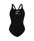 QEII Women's Solid Team Swim Pro Swimsuit - Black