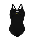QEII Women's Solid Team Swim Pro Swimsuit - Black