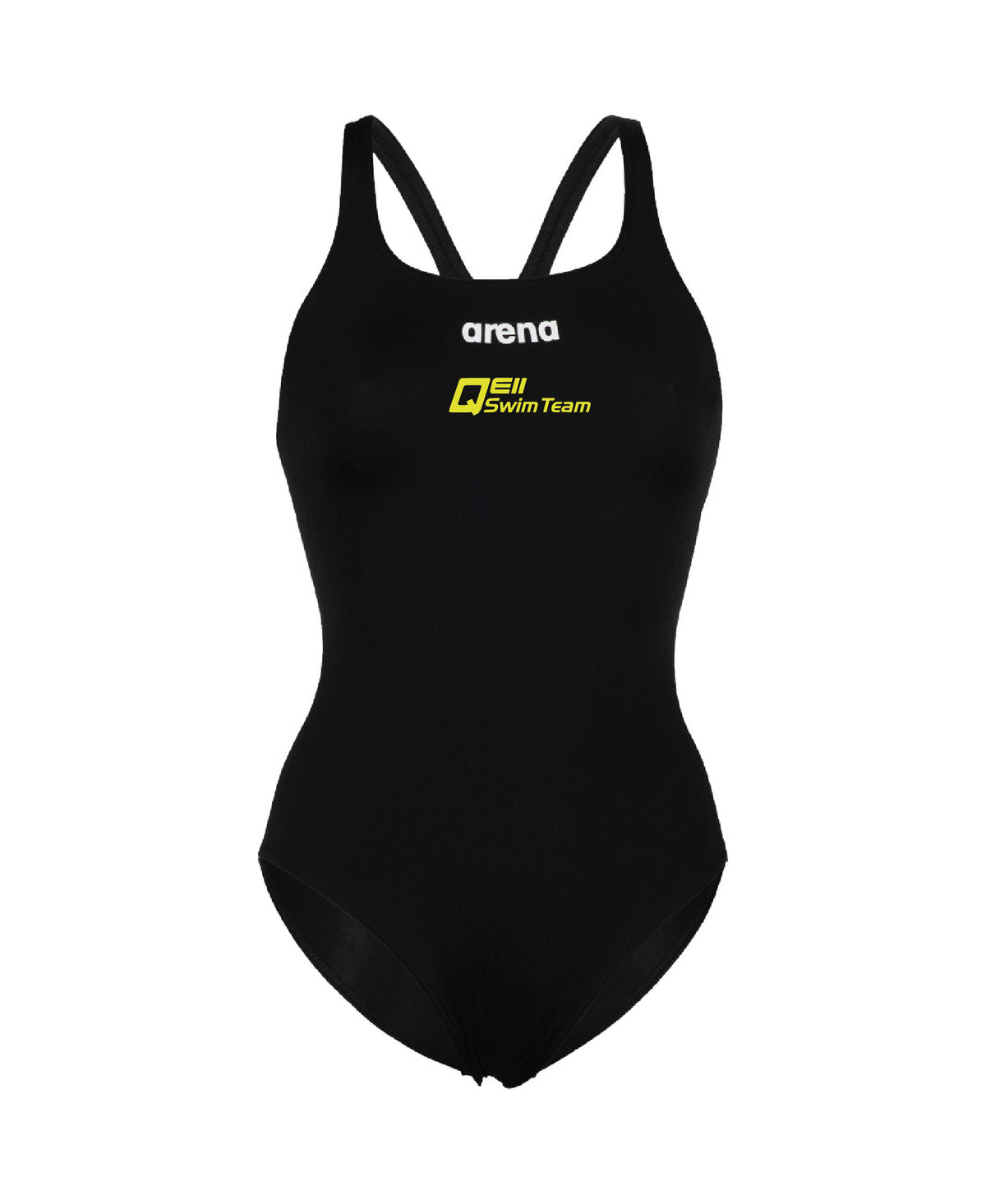 QEII Women's Solid Team Swim Pro Swimsuit - Black