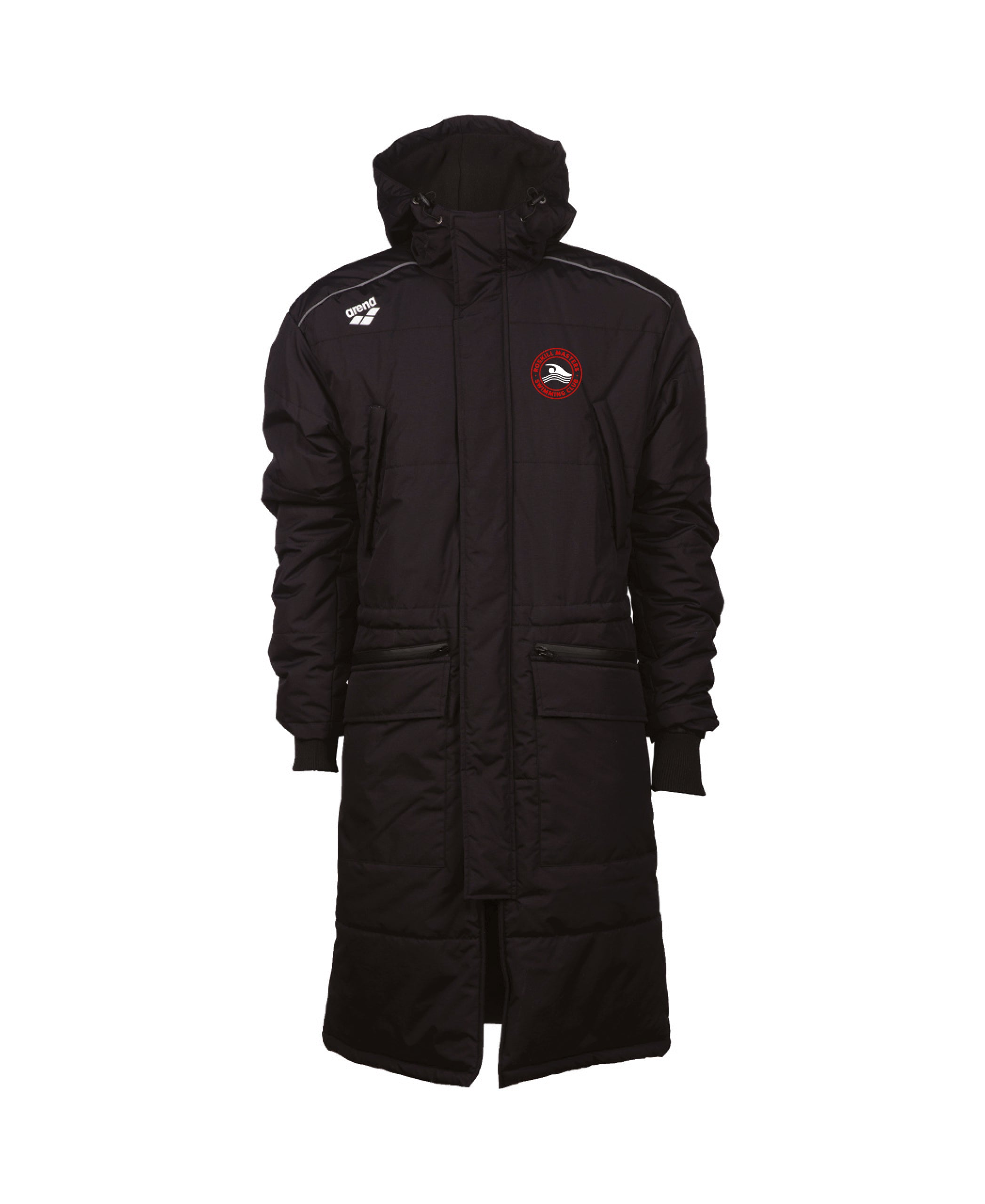 Roskill Masters Unisex Solid Parka - Black