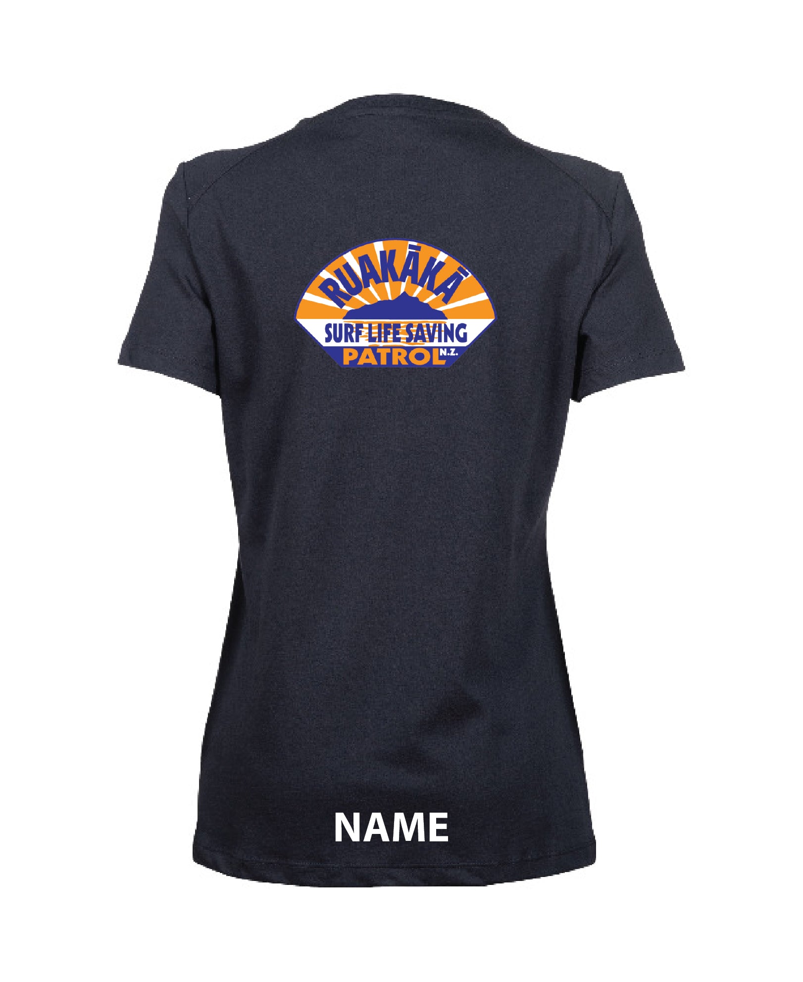 Ruakaka Team Women's Panel T-Shirt - Navy