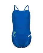 Te Arawa Girls' Solid Team Challenge Swimsuit - Royal