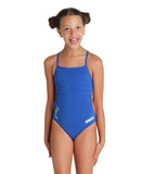 Te Arawa Girls' Solid Team Challenge Swimsuit - Royal
