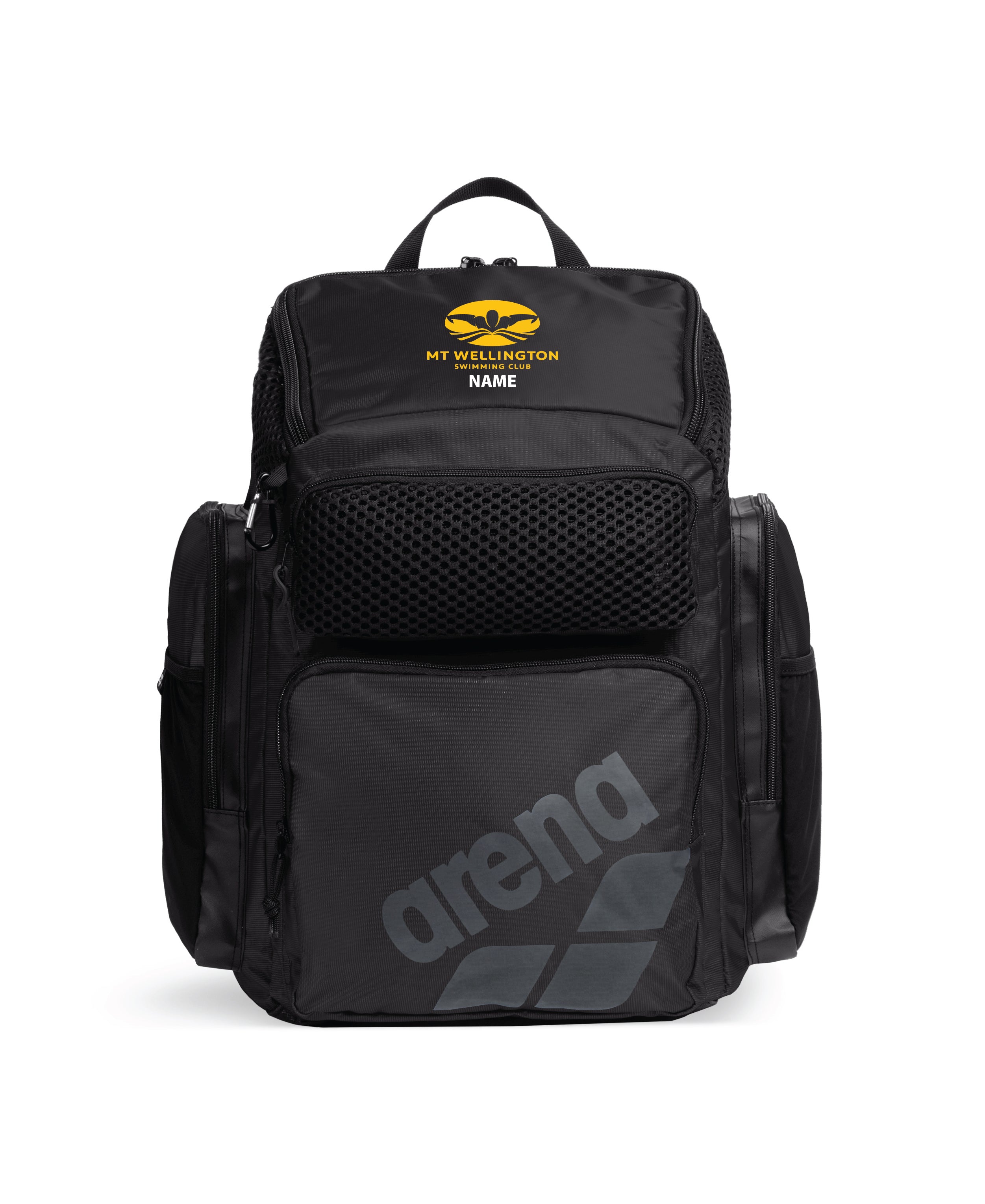 Mt Wellington Swim Club Arena One Go Backpack 45 - Black