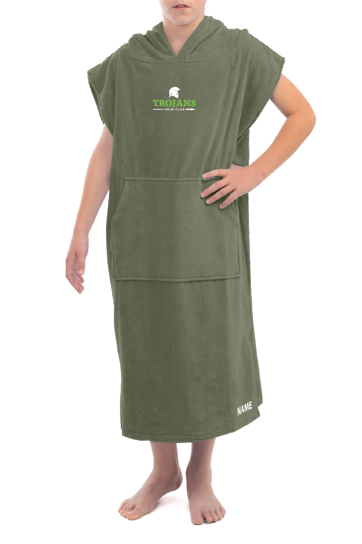 Kids Shore Classic Hooded Towel - Khaki