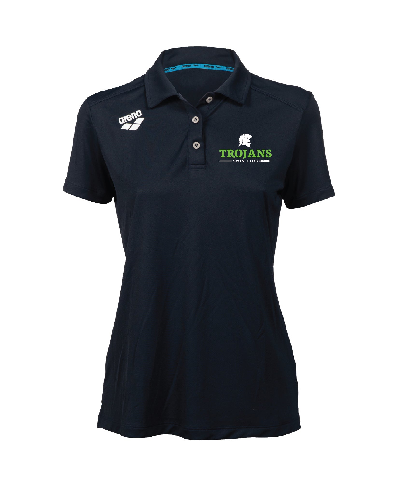 Trojans Women's Solid Polo - Navy