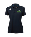 Trojans Women's Solid Polo - Navy