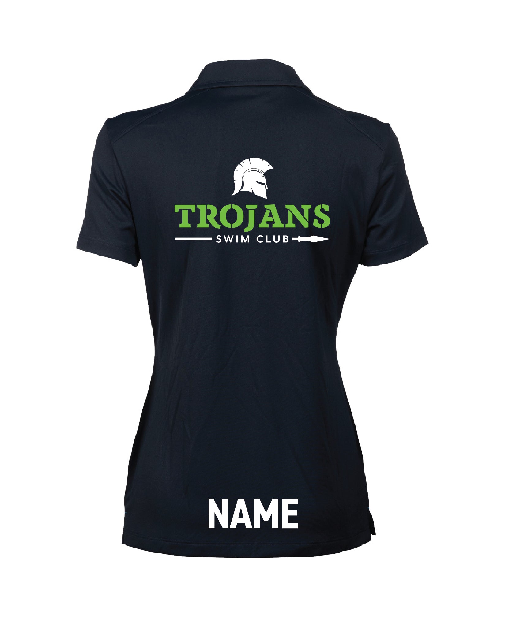 Trojans Women's Solid Polo - Navy