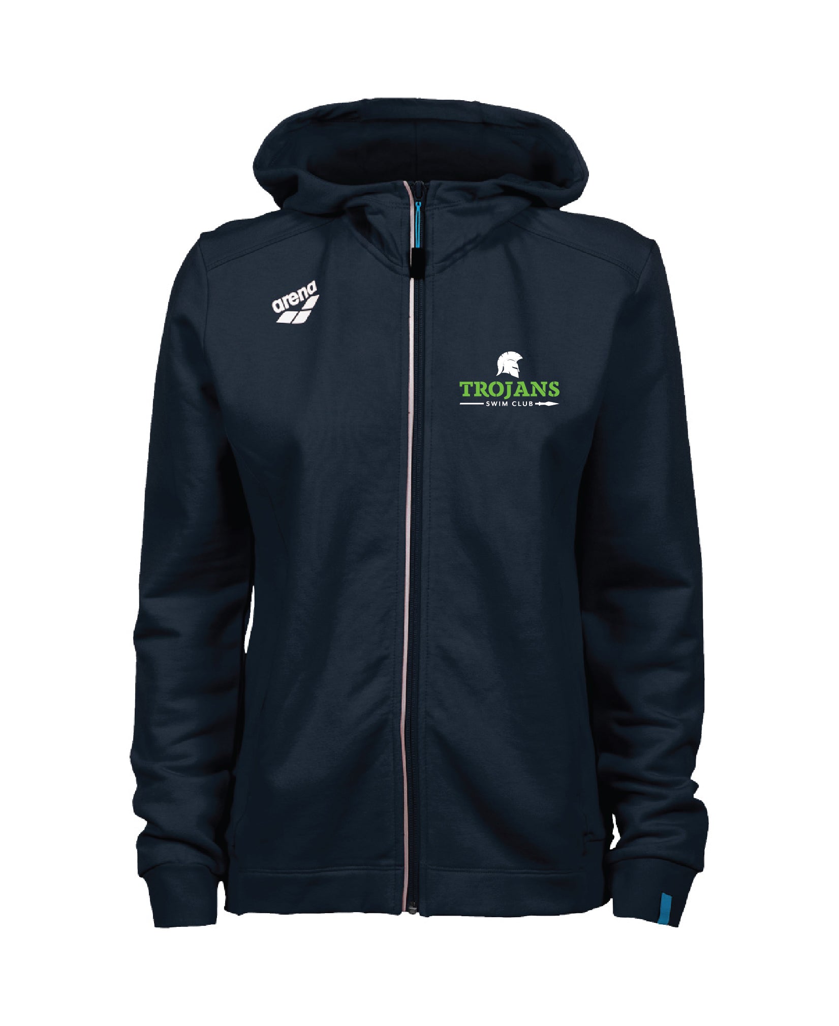 Trojans Women's Hooded Panel Jacket - Navy