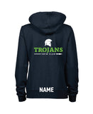 Trojans Women's Hooded Panel Jacket - Navy