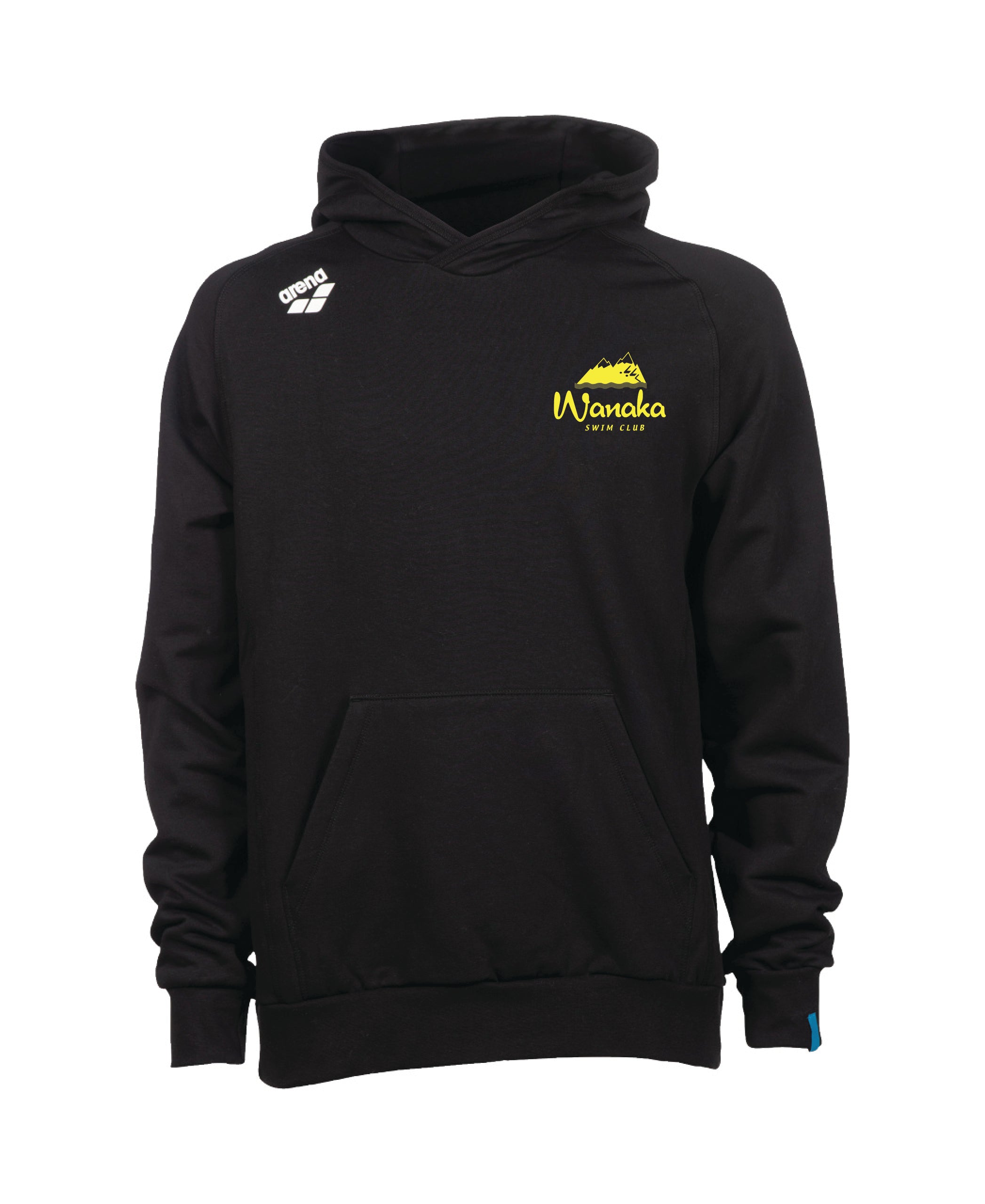 Wanaka Unisex Hooded Panel Sweatshirt - Black