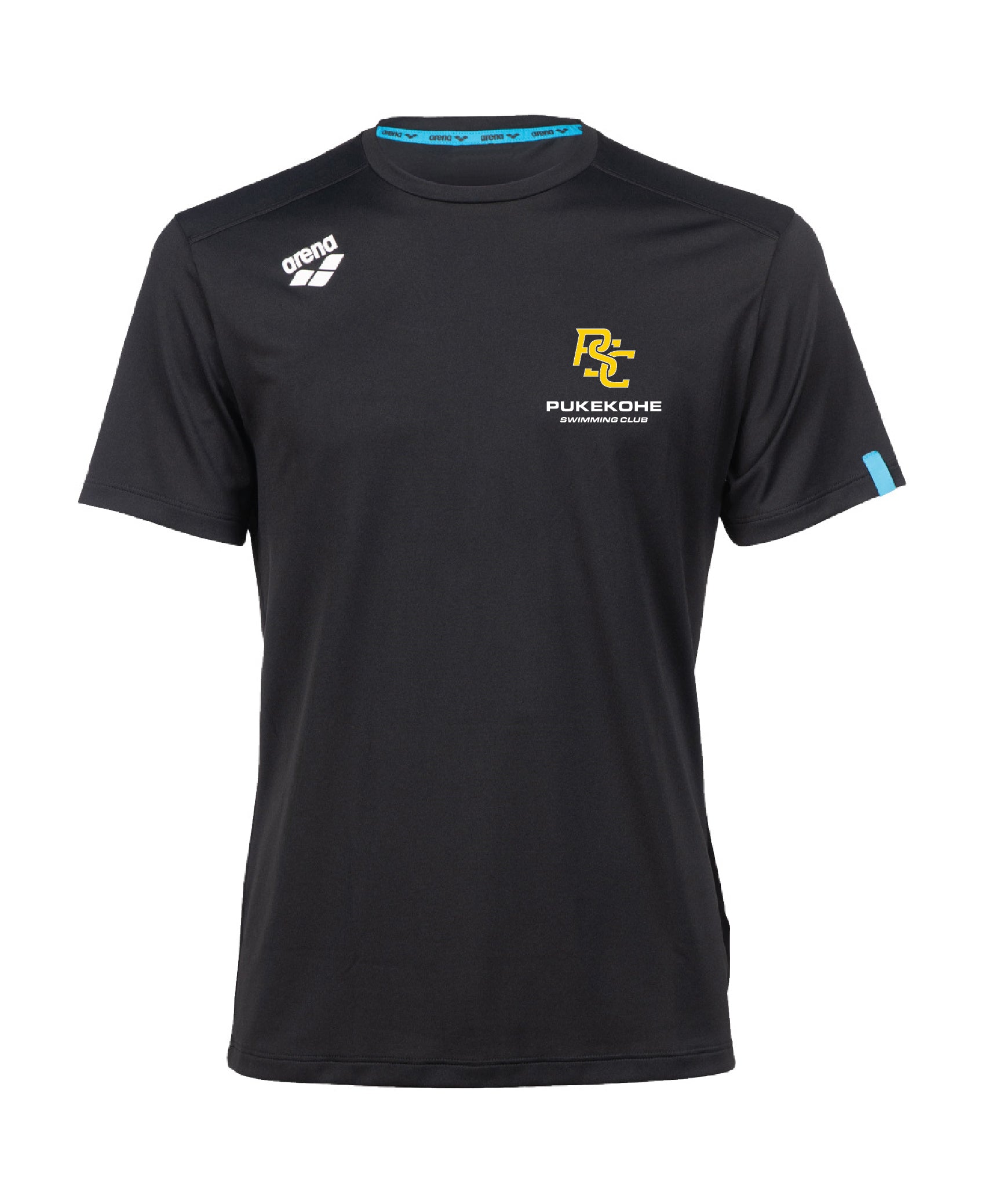 Pukekohe Unisex Solid T-Shirt - Black