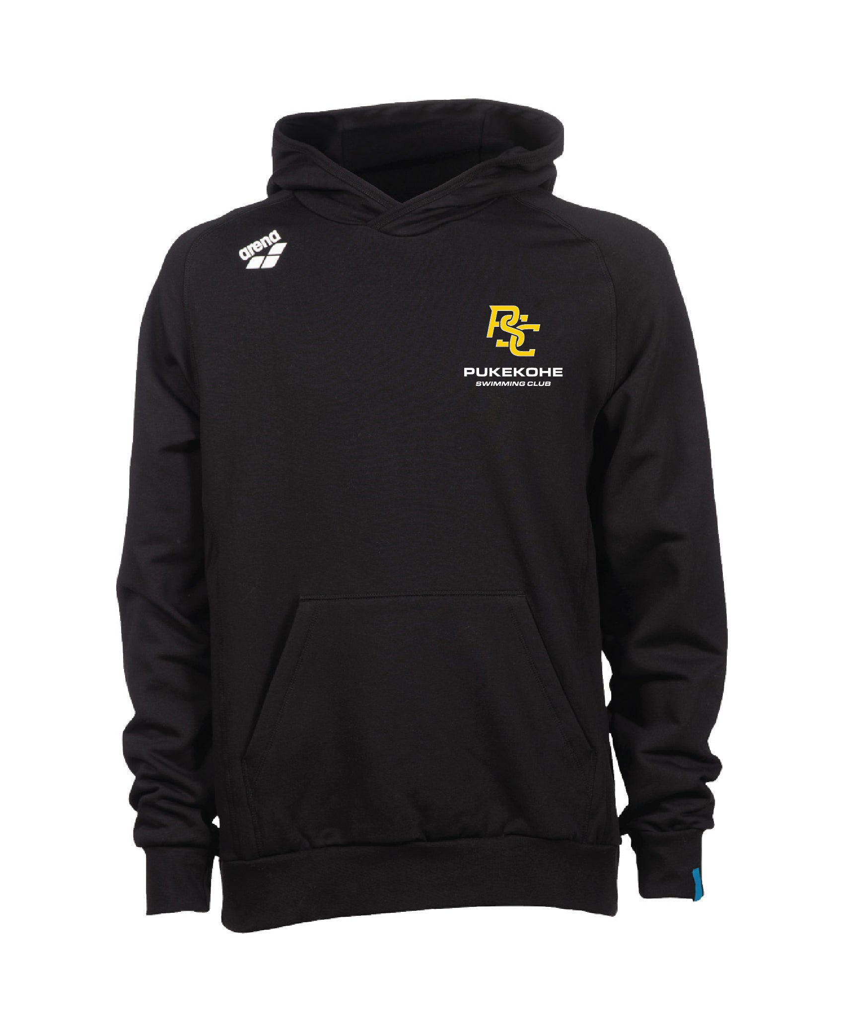Pukekohe Unisex Hooded Panel Sweatshirt - Black