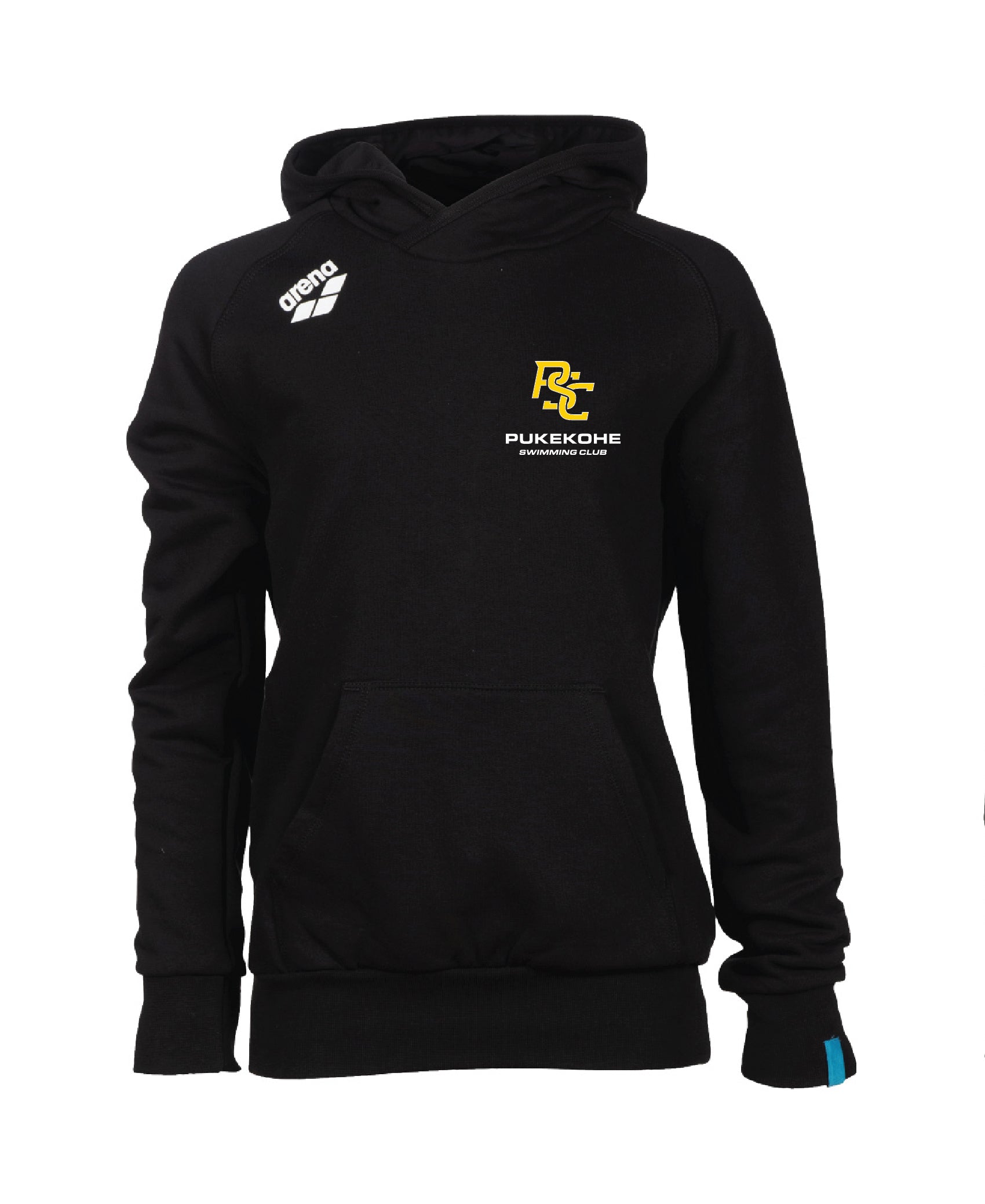 Pukekohe Jr Hooded Panel Sweatshirt - Black