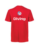 Canterbury Diving Unisex Team Panel T-Shirt - Red