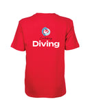 Canterbury Diving T-Shirt Panel JR - Red