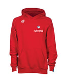 Canterbury Diving Unisex Hooded Panel Sweatshirt - Red
