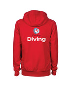 Canterbury Diving Unisex Hooded Panel Sweatshirt - Red