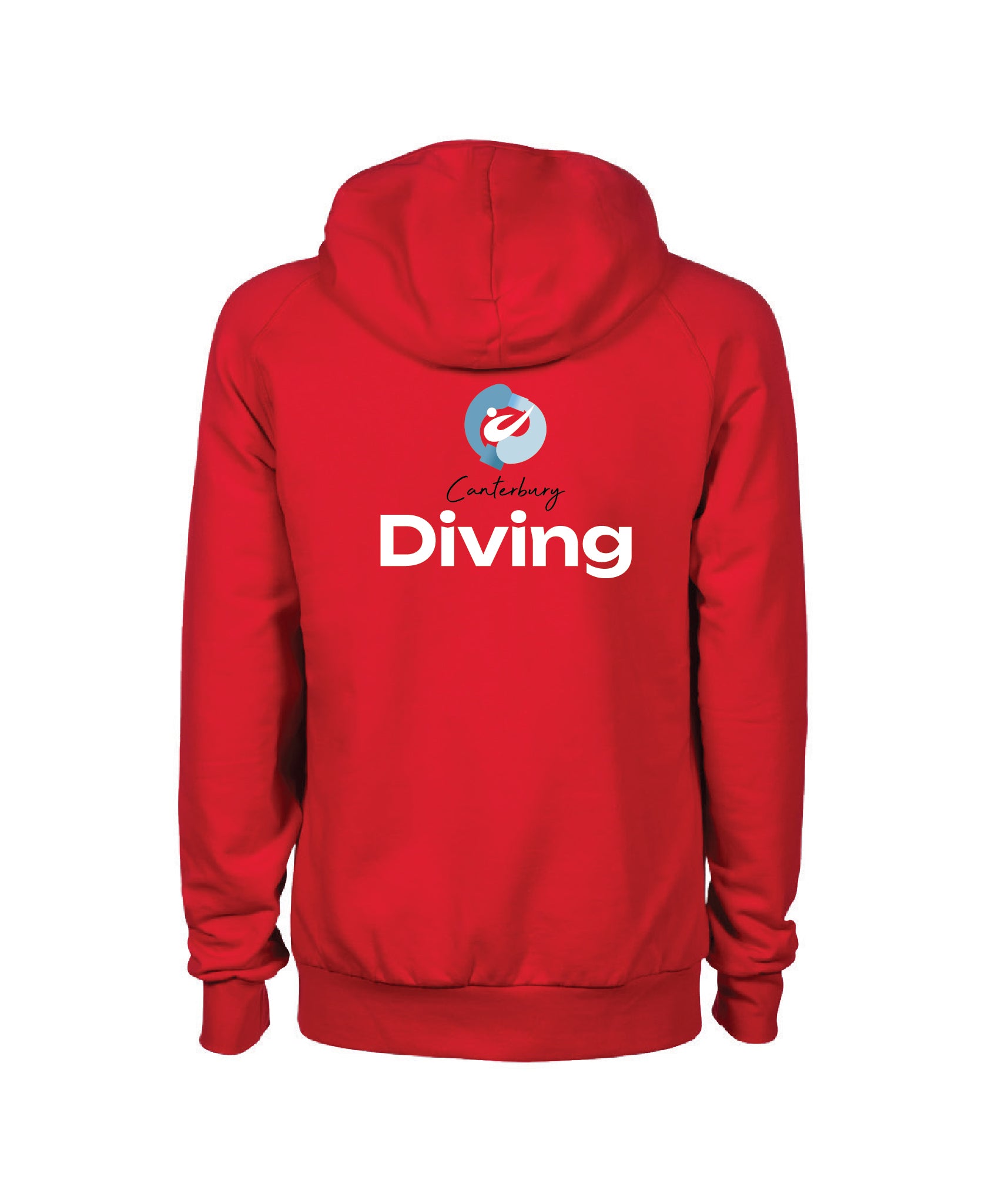 Canterbury Diving Unisex Hooded Panel Sweatshirt - Red
