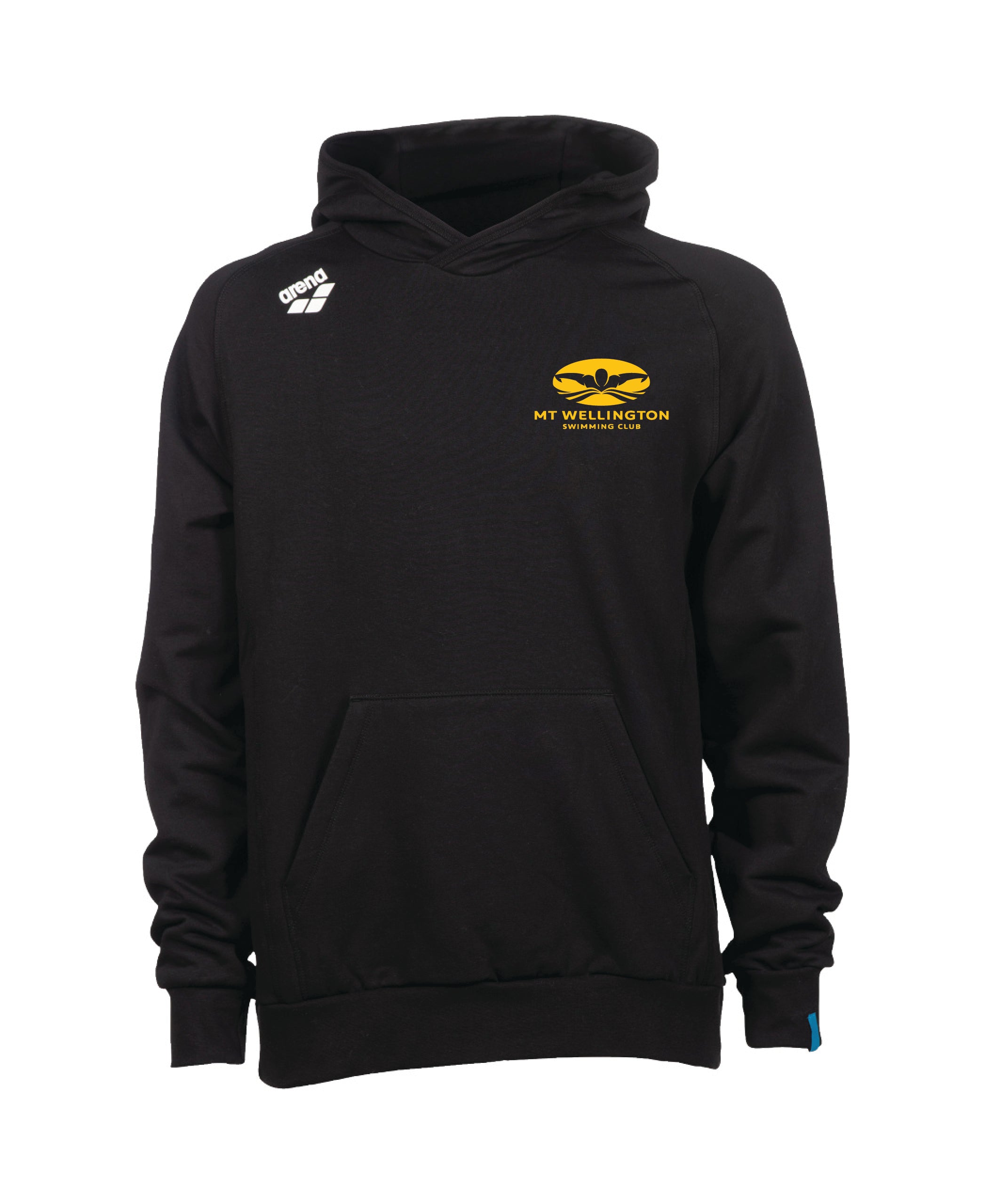 Mt Wellington Unisex Hooded Panel Sweatshirt - Black