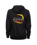 Waikato Diving Team Hooded Sweat Panel - Black