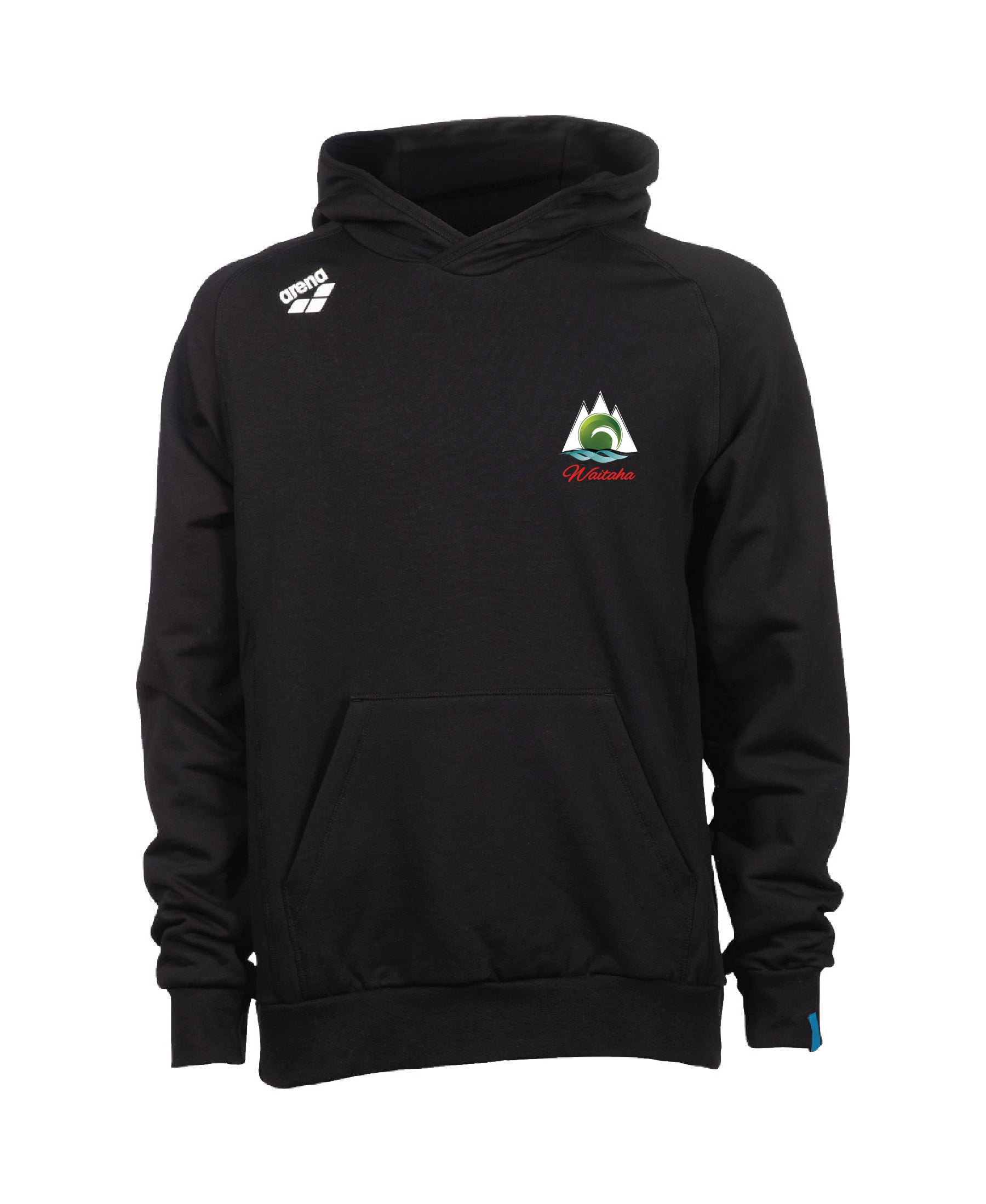 Waitaha Team Unisex Hooded Panel Sweatshirt - Black