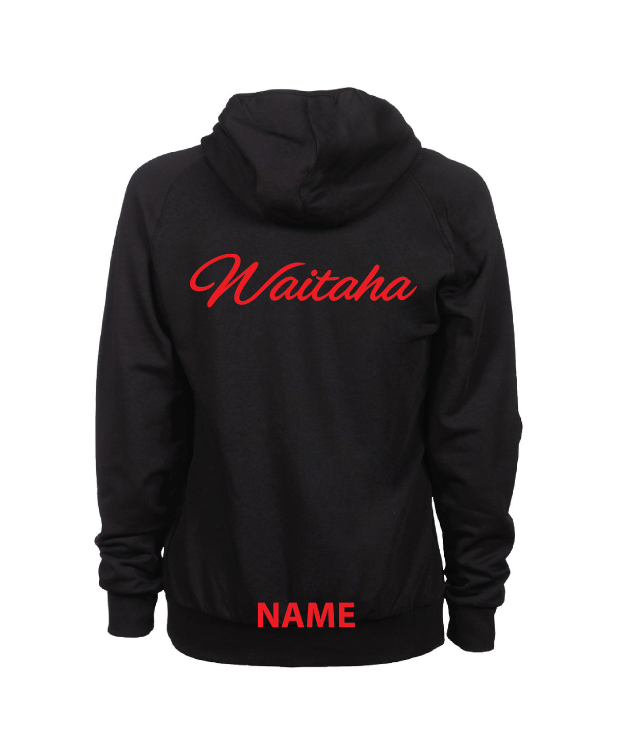 Waitaha Team Unisex Hooded Panel Sweatshirt - Black