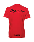 Waitaha Team Unisex Solid T-Shirt - Red