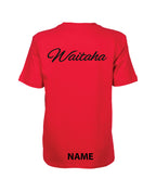 Waitaha Team Junior Panel T-Shirt - Red