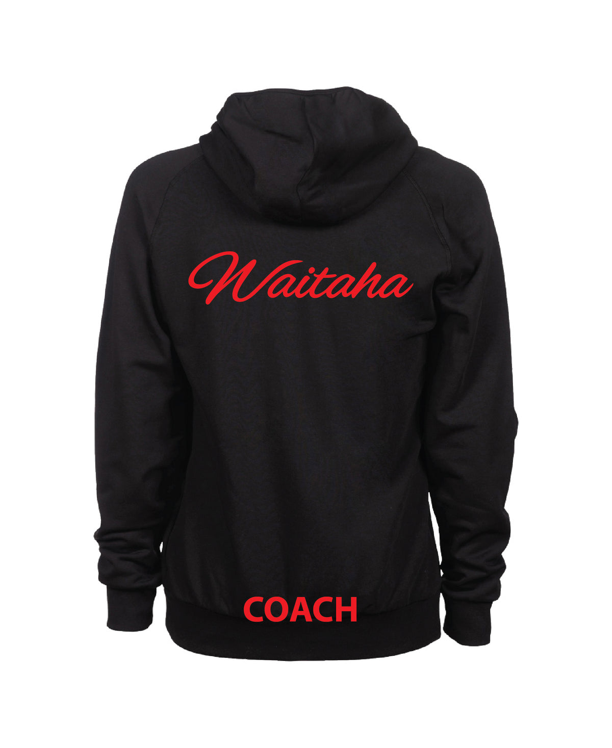 Waitaha COACH Unisex Hooded Panel Sweatshirt - Black