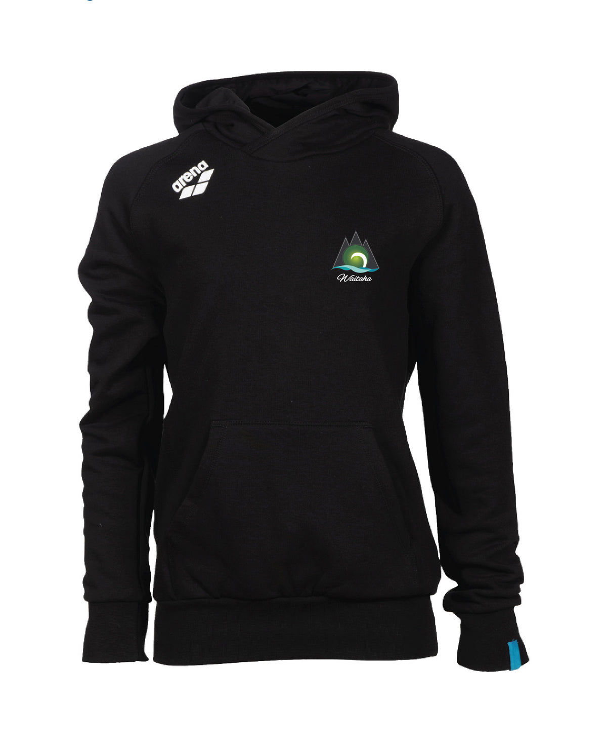 Waitaha Junior Hooded Panel Sweatshirt - Black