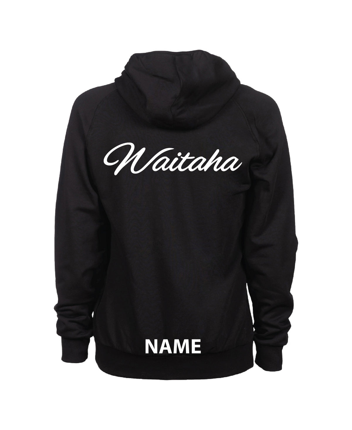 Waitaha Team Unisex Hooded Panel Sweatshirt - Black