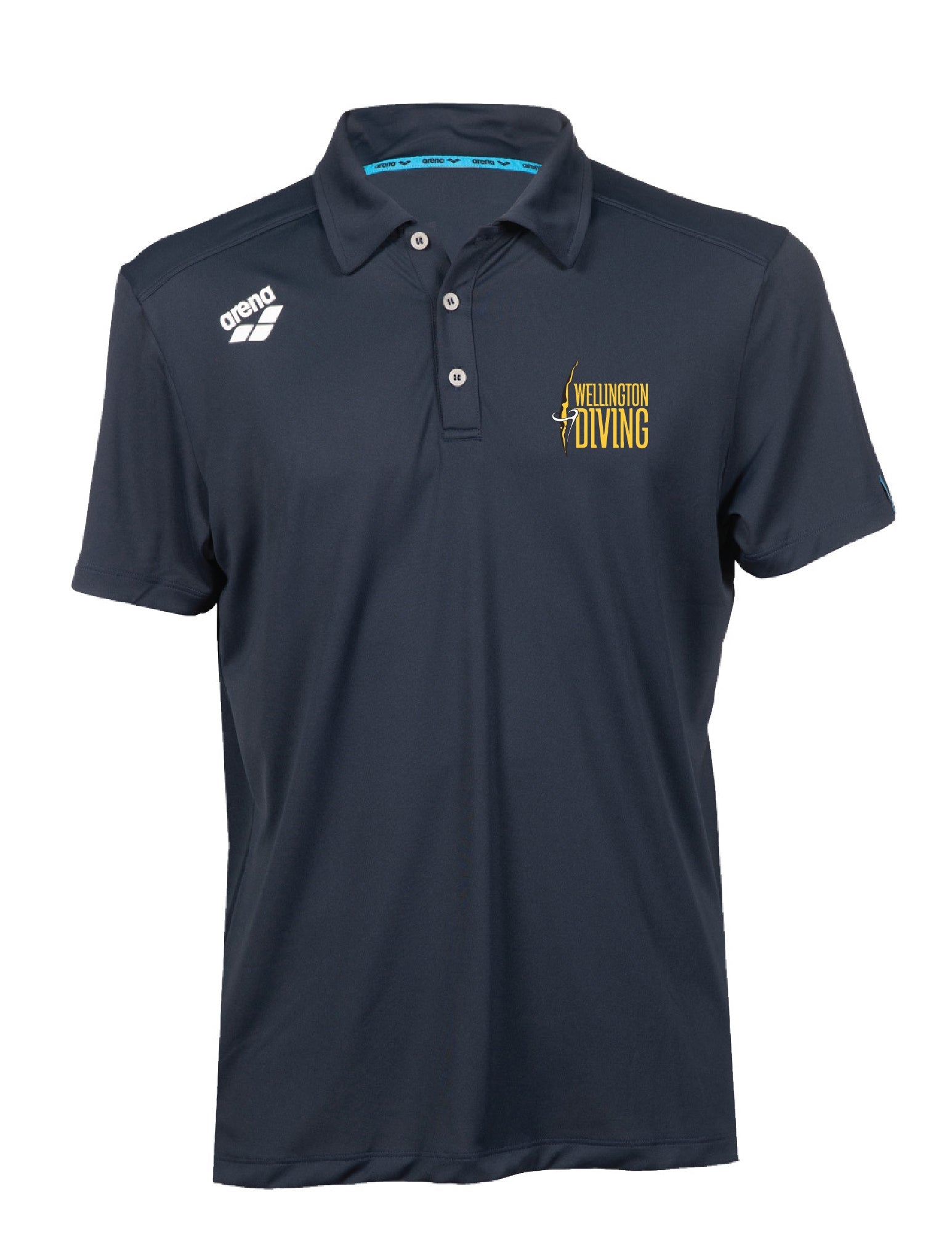 Wgtn Dive Coach Unisex Solid Polo Shirt - Navy